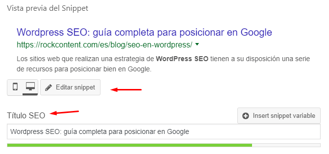 ¿Cómo editar el SEO?